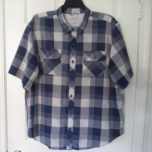 Orvis Mens S/S Navy Blue Casual Shirt NWOT - Size XXL